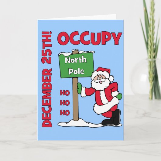 Occupy Noordpool Feestdagen Kaart (Voorkant)