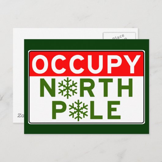 Occupy North Pole Briefkaart (Voorkant / Achterkant)
