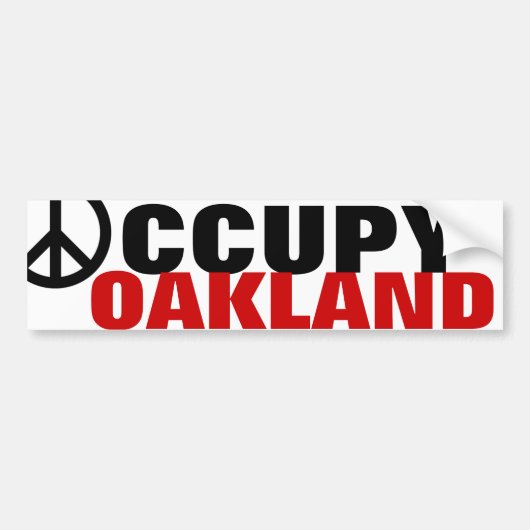 OCCUPY OAKLAND BUMPERSTICKER (Voorkant)