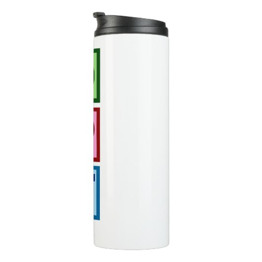 Occupy Peace Love Monogram Thermosbeker (Geroteerd rechts)