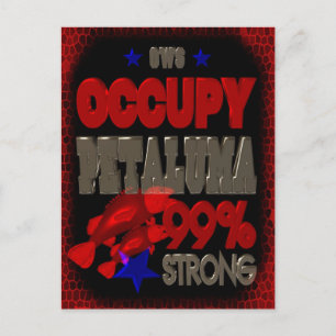 Occupy Petaluma OWS protesteren tegen 99 sterke po Briefkaart