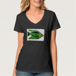 Occupy Planet Earth "Batik Green Fish" T-Shirt