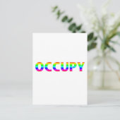 Occupy Rainbow Briefkaart (Staand voorkant)