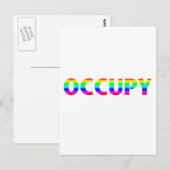 Occupy Rainbow Briefkaart (Voorkant / Achterkant)