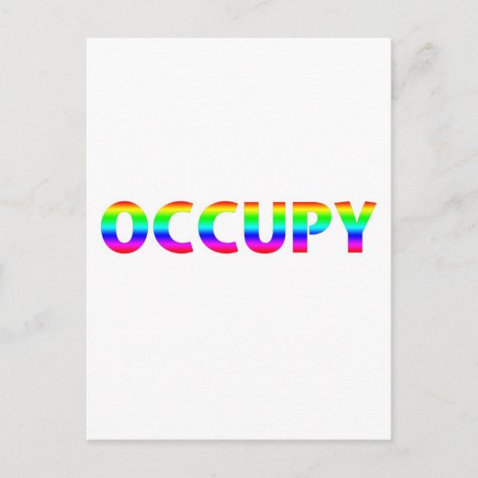 Occupy Rainbow Briefkaart (Voorkant)