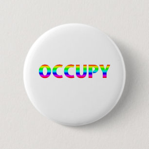 Occupy Rainbow Ronde Button 5,7 Cm
