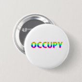 Occupy Rainbow Ronde Button 5,7 Cm (Voorkant /achterkant)