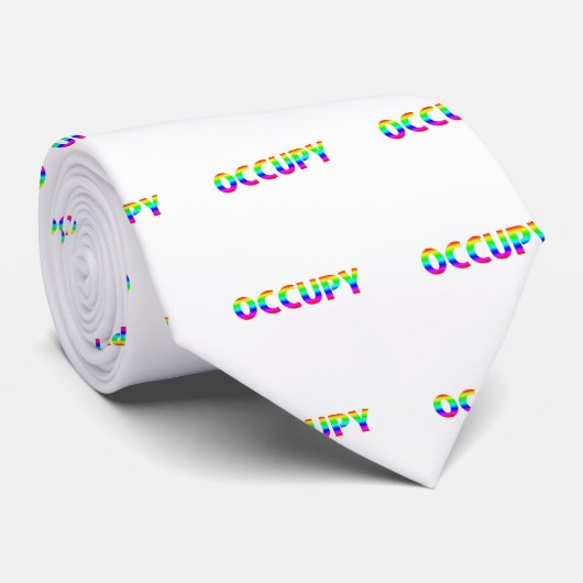 Occupy Rainbow Stropdas (Opgerold)