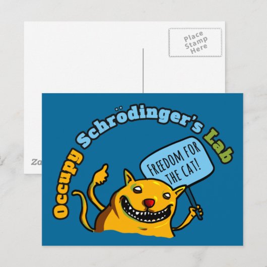 Occupy Schrodinger's Lab Briefkaart (Voorkant / Achterkant)
