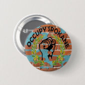 OCCUPY SPOKANE RONDE BUTTON 5,7 CM (Voorkant /achterkant)