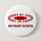 Occupy St. Louis - Non Violent Protester Button (Voorkant)