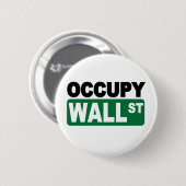 Occupy Wall St. Ronde Button 5,7 Cm (Voorkant /achterkant)