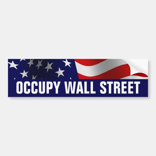 Occupy Wall Street Bumpersticker (Voorkant)