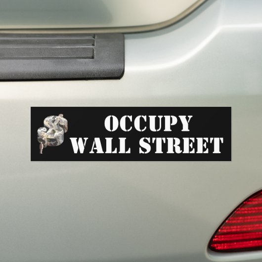 Occupy Wall Street Bumpersticker (Op auto)