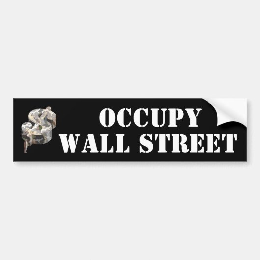 Occupy Wall Street Bumpersticker (Voorkant)