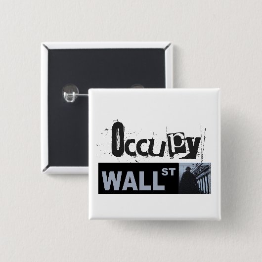 Occupy Wall Street Button (Voorkant /achterkant)