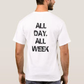 Occupy Wall Street - de hele dag, de hele week T-shirt (Achterkant)