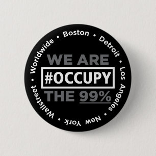 Occupy Wall Street en Worldwide Button