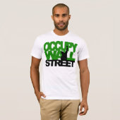 OCCUPY WALL STREET Green T-shirt (Voorkant volledig)