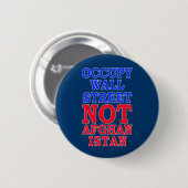 Occupy Wall Street, niet Afghanistan Ronde Button 5,7 Cm (Voorkant /achterkant)