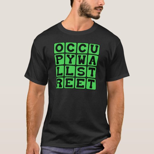 Occupy Wall Street, Protestbeweging T-shirt (Voorkant)