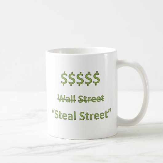Occupy Wall Street Retro Koffiemok (Rechts)