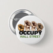 Occupy Wall Street Ronde Button 5,7 Cm (Voorkant /achterkant)