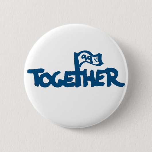 Occupy Wall Street Ronde Button 5,7 Cm (Voorkant)