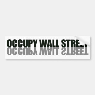 Occupy Wall Street Trendy Logo Bumpersticker
