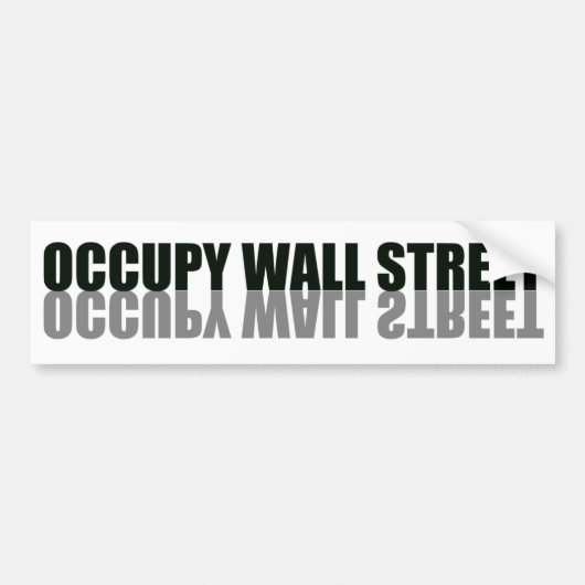 Occupy Wall Street Trendy Logo Bumpersticker (Voorkant)