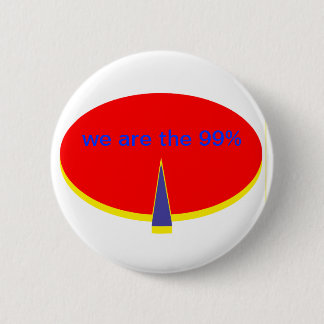 "occupy Wall Street we are the 99 percent" Ronde Button 5,7 Cm