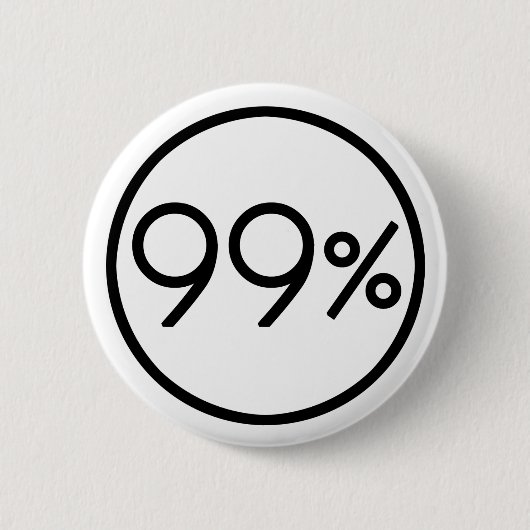 Occupy Wall Street We zijn de 99% Button (Voorkant)