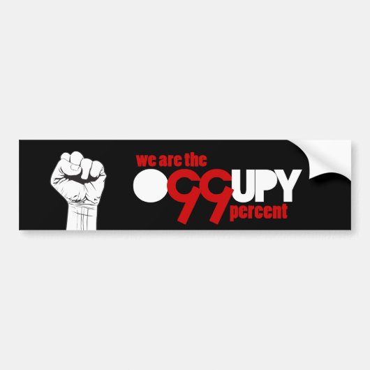 Occupy Wall Street - We zijn de 99 procent Bumpersticker (Voorkant)