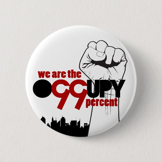 Occupy Wall Street - We zijn de 99 procent Ronde Button 5,7 Cm (Voorkant)
