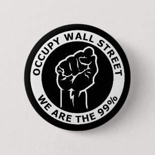 Occupy Wall Street, we zijn de 99% Ronde Button 5,7 Cm