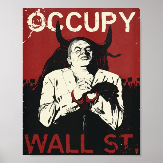 Occupy Wallstreet Print, Value Poster Paper (Voorkant)