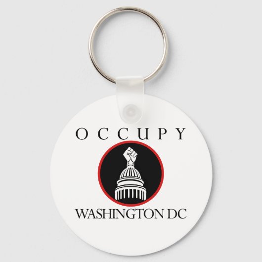 Occupy Washington DC Sleutelhanger (Voorkant)