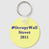 #OccupyWallStreet sleutelhanger (Voorkant)
