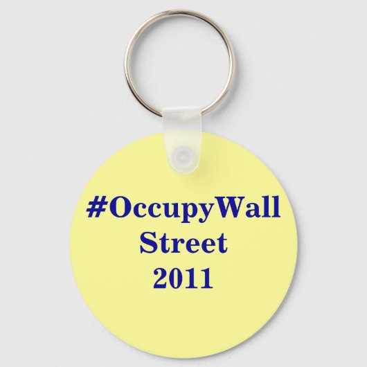 #OccupyWallStreet sleutelhanger (Voorkant)