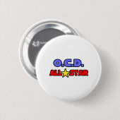 OCD All Star Ronde Button 5,7 Cm (Voorkant /achterkant)