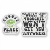 OCD Awareness Choose Peace Over Relief Sticker (Voorkant)