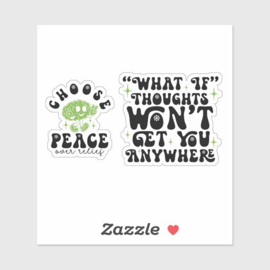 OCD Awareness Choose Peace Over Relief Sticker (Vel)