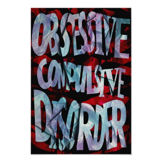 OCD Awareness, Colour Theory Poster (Textured) (Voorkant)