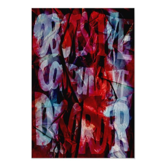 OCD Awareness, Colour Theory Poster (Textured) (Voorkant)