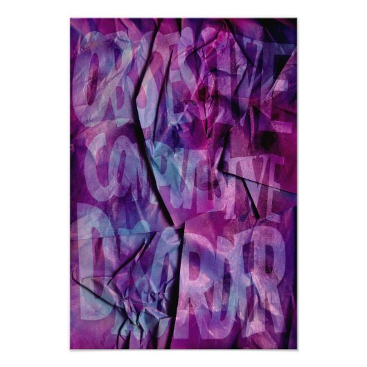 OCD Awareness, Colour Theory Poster (Textured) (Voorkant)