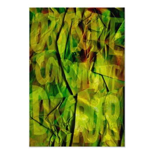 OCD Awareness, Colour Theory Poster (Textured) (Voorkant)