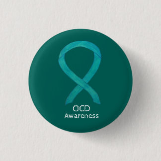 OCD Awareness Ribbon Blauwgroen Custom Art Pins Ronde Button 3,2 Cm