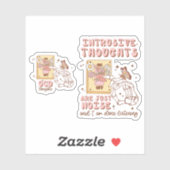 OCD Awareness Whimsical & Colorful Retro  Sticker (Vel)