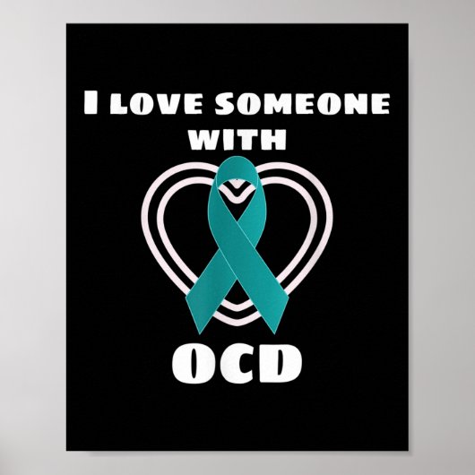 OCD Bewustzijn Ik hou van iemand met OCD Poster (Voorkant)
