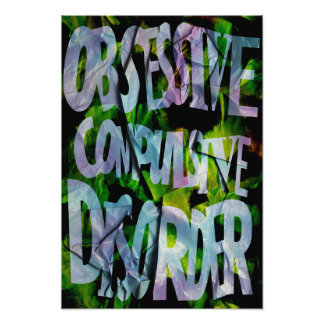 OCD-bewustzijn, Kleurentheorieposter (Gestructuree Foto Afdruk